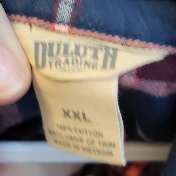 Duluth Trading Company Flannel Shirt Women's size XXL - Picture 3 of 5